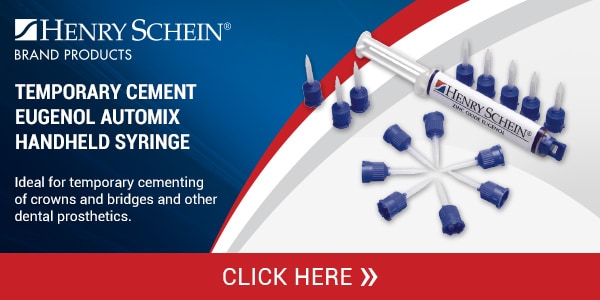 Temporary Cement Eugenol Automix Handheld Syringe – Henry Schein Brand Products