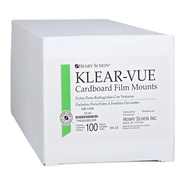 Klear-Vue X-Ray Mounts 8H-6V #2 Gray Cardboard 100/Bx