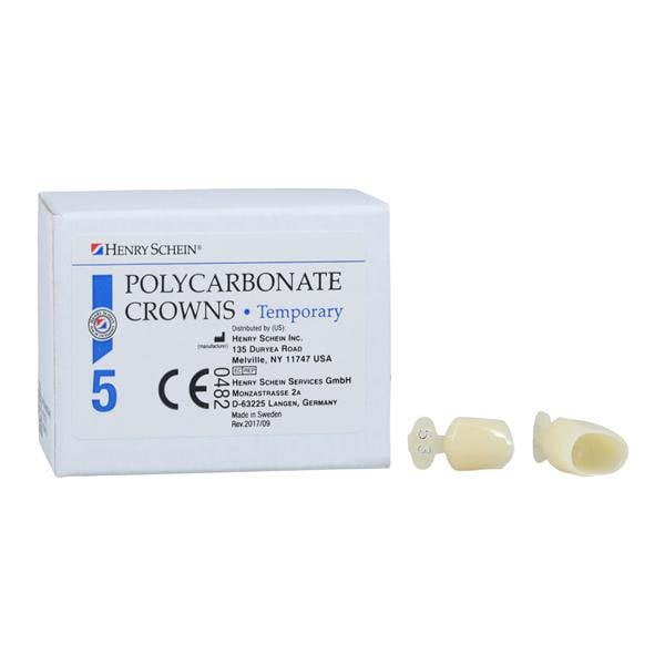 Polycarbonate Replacement Crowns Size 53 2nd Bicuspid Refill 5/Bx