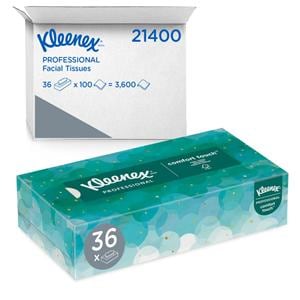 Kleenex Facial Tissue White 2 Ply 100/Bx