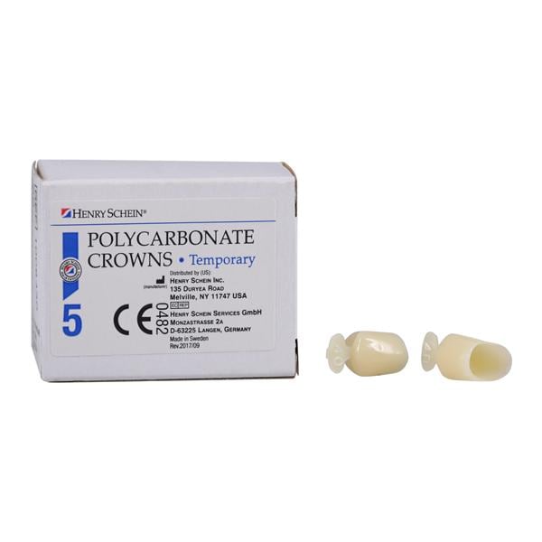 Polycarbonate Replacement Crowns Size 40 1st Bicuspid Refill 5/Bx