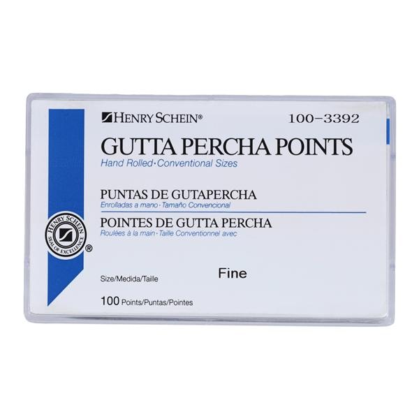 Hand Rolled Gutta Percha Points 100/Bx