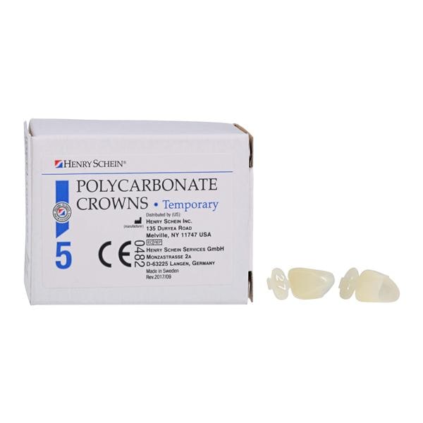 Polycarbonate Replacement Crowns Size 27 Upper Left Lateral Refill 5/Bx