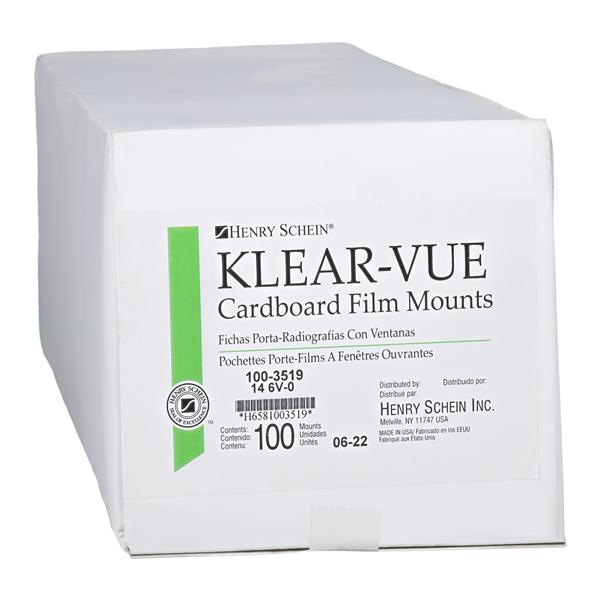 Klear-Vue X-Ray Mounts 8H-6V #0 Gray Cardboard 100/Bx