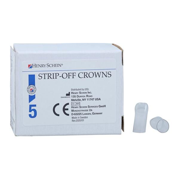 Strip Off Crown Form Size 225 Rep Crns Upper Left Lateral Anterior 5/Bx
