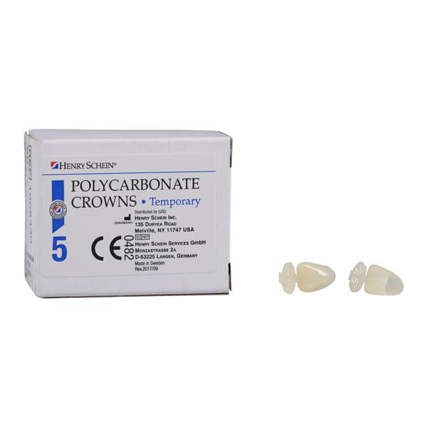 Polycarbonate Replacement Crowns Size 26 Upper Left Lateral Refill 5/Bx