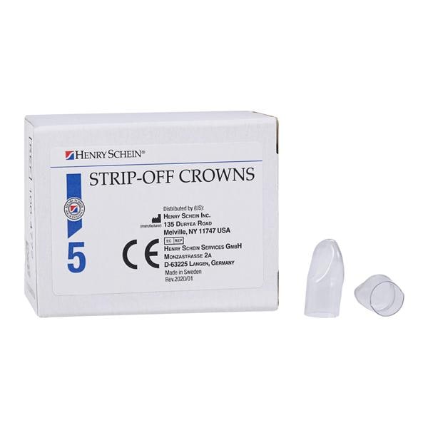 Strip Off Crown Form Size 134 Rep Crns Upper Right Cuspid Anterior 5/Bx