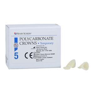 Polycarbonate Replacement Crowns Size 22 Upper Right Lateral Refill 5/Bx