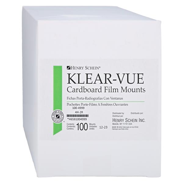 Klear-Vue X-Ray Mounts 4H-2R #2 Gray Cardboard 100/Bx