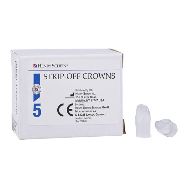 Strip Off Crown Form Size 116 Rep Crns Upper Right Central Anterior 5/Bx