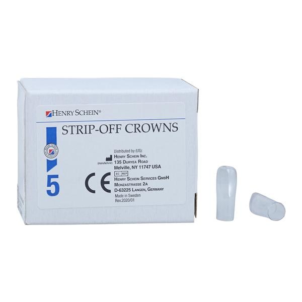 Strip Off Crown Form Size 412 Replacement Crowns Lower Right Anterior 5/Bx
