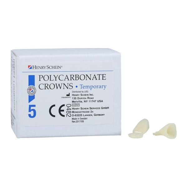 Polycarbonate Replacement Crowns Size 23 Upper Right Lateral Refill 5/Bx