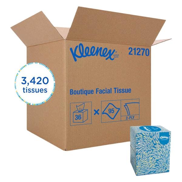 Kleenex Boutique Facial Tissue White 2 Ply 90/Bx