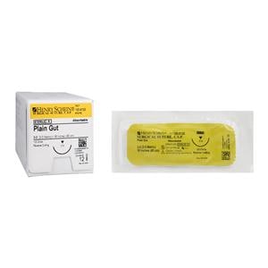 Suture 3-0 18" Plain Gut Monofilament C-9 Beige 12/Bx