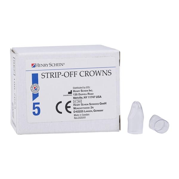 Strip Off Crown Form Size 432 Replacement Crowns Lower Right Anterior 5/Bx