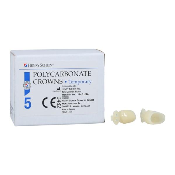 Polycarbonate Replacement Crowns Size 44 1st Bicuspid Refill 5/Bx