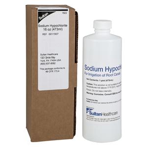 Sodium Hypochlorite Root Canal Prep Solution 16 oz Ea