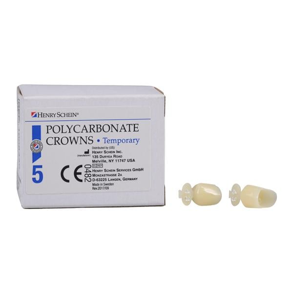 Polycarbonate Replacement Crowns Size 43 1st Bicuspid Refill 5/Bx