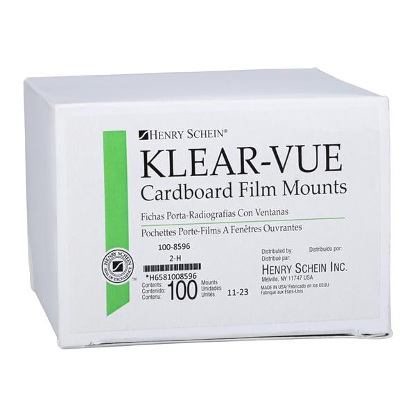 Klear-Vue X-Ray Mounts 2H #2 Gray Cardboard 100/Bx