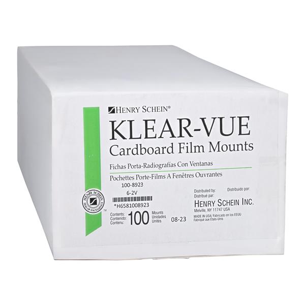 Klear-Vue X-Ray Mounts 4H-2V #2 Gray Cardboard 100/Bx