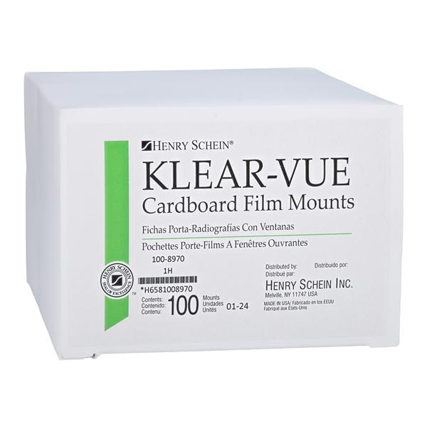 Klear-Vue X-Ray Mounts 1H #2 Gray Cardboard 100/Bx