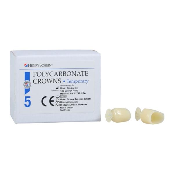 Polycarbonate Replacement Crowns Size 41 1st Bicuspid Refill 5/Bx