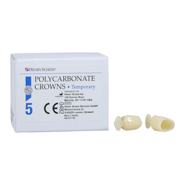 Polycarbonate Replacement Crowns Size 52 2nd Bicuspid Refill 5/Bx