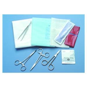Wound Closure Tray 5" Floor-Grade Webster Smooth Jaw Needle Holder