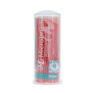 Microbrush Bendable Micro Applicator Peach 100/Pk