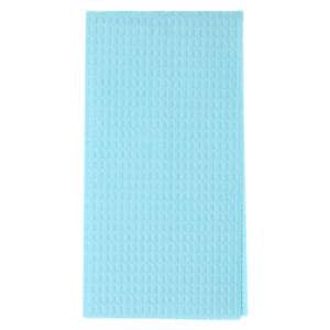 Patient Bib 2 Ply Tissue / Poly 17 in x 18 in Blue Disposable 500/Ca