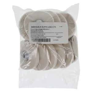 Muslin Buffs Lead Center 3" x 28 Ply 12/Pk