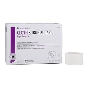 Surgical Tape Cloth 1"x10yd White Non-Sterile 12/Bx