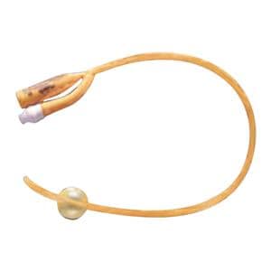 Pure Gold Tiemann 2-Way Foley Catheter Coude Tip Latex 18Fr 5cc