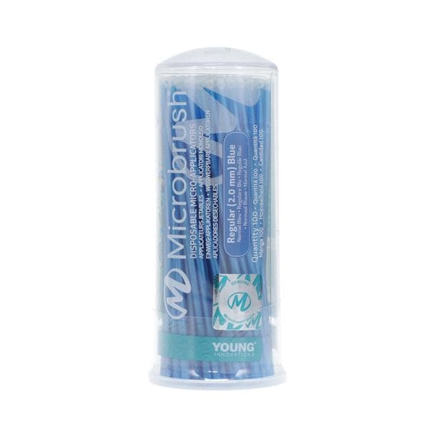 Microbrush Bendable Micro Applicator Blue 100/Pk