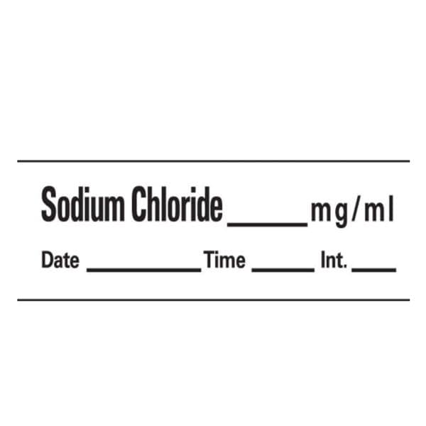 Anesthesia Tape DTI Sodium Chloride mg/ml White 1/2x500" 1/Rl