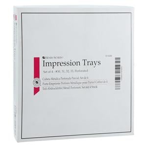 Impression Tray Perforated Partial Set 4/Bx