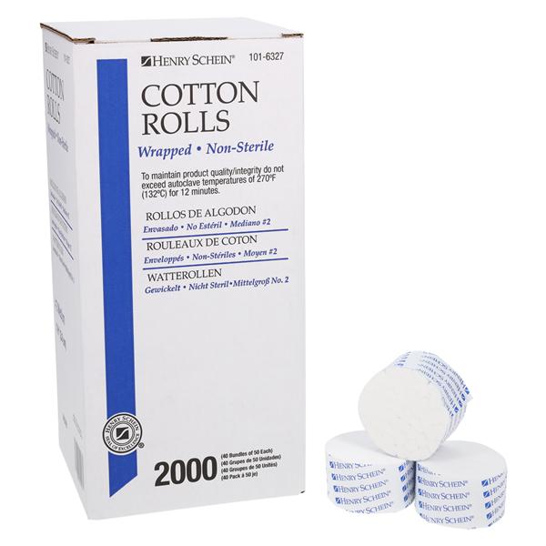 Wrapped Cotton Roll 1.5 in Non Sterile 2000/Bx