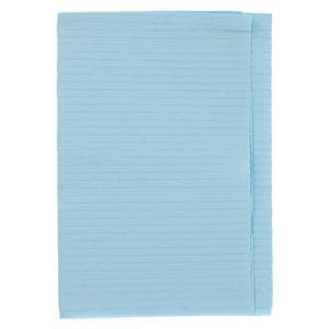 Polyback Patient Towel 3 Ply Tissue / Poly 13 in x 19 in Blue Disposable 500/Ca