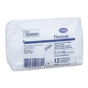 Flexicon Conforming Bandage Elastic/Polyester 2"x4.1yd Sterile 8X12/BX