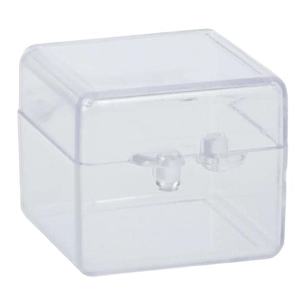 Rigid Box Plastic Clear/Clear 1" x 1" x 3/4" 1/2" Bottom, 1/4" Top 100/Pk