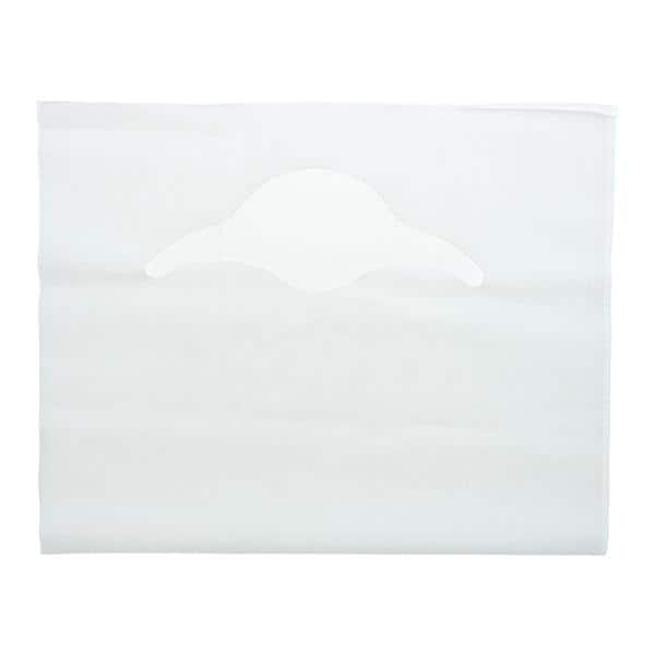 Fabricel Patient Bib Tissue / Poly Back 20 in x 30 in White Disposable 250/Ca