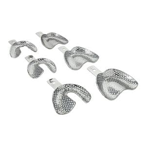Denture Impression Tray Perforated Edentulous 6/Bx