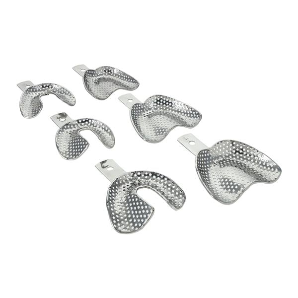 Denture Impression Tray Perforated Edentulous 6/Bx