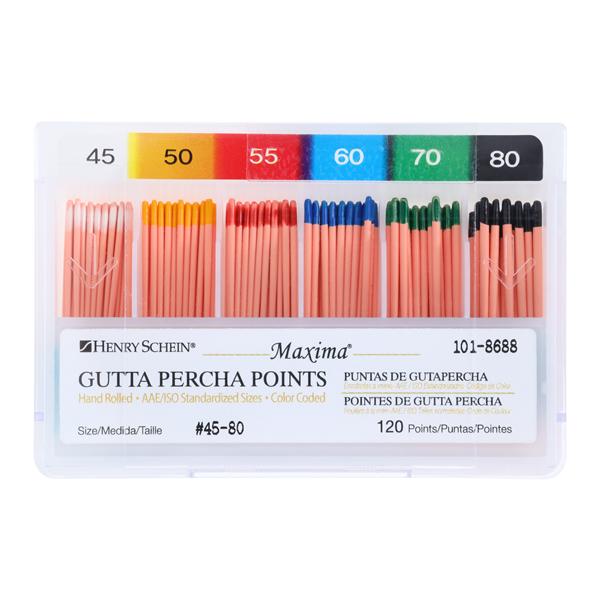 Maxima 1018688 Hand Rolled Gutta Percha Points Henry Schein Dental