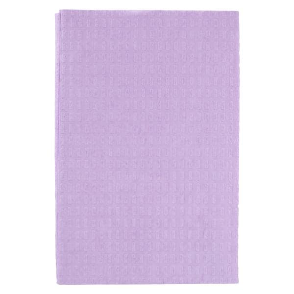 TIDI Ultimate Waffle Towel Bib 3 Ply T/P Bck 13 in x 18 in Lav Disposable 500/Ca