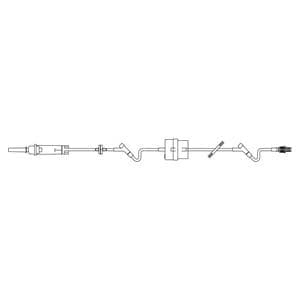 Continu-Flo IV Solution Set 10 Drops/mL 96" Male Luer Lock Adapter 48/Ca