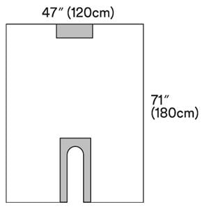 Steri-Drape 47x70" Sterile Surgical/Neurology/Orthopedic Drape Fenestrated