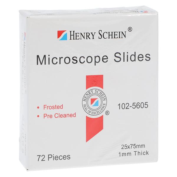 Frosted Microscope Slide 3x1" White 72/Bx, 20 BX/CA