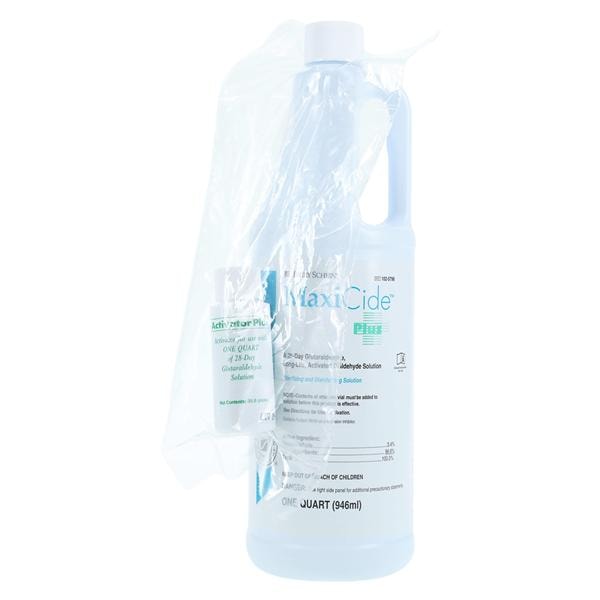 MaxiCide Plus Instrument Disinfectant 3.4% Glutaraldehyde Quart