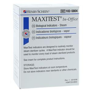 Maxitest Biological In Office Monitor Refill 25/Bx, 4 BX/CA